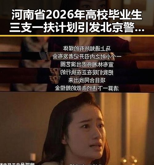 河南省2026年高校毕业生三支一扶计划引发北京警方当场补办身份证事件的反差观察